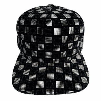 Boné Premium Xadrez Aba Curva Preto - Com Ajuste de Tamanho Fivela. - FLP  Good Looking