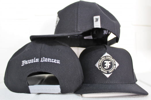 Boné Favela Venceu- Preto snapback